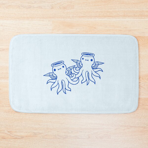 Item preview, 2 octopus angel team two friends wings halo flying designed and sold by shirt-o-mat.