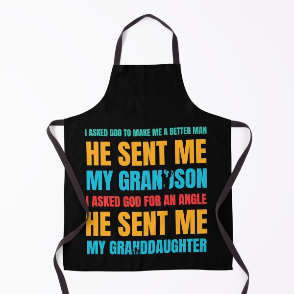 Item preview, I Asked God to Make Me a Better Man – He Sent Me My Grandson and Granddaughter designed and sold by artcultreone.