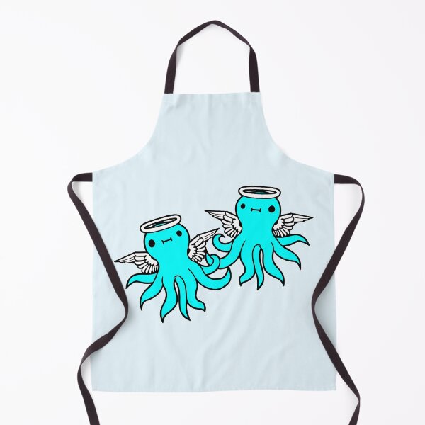Item preview, 2 octopus angel team two friends wings halo flying designed and sold by shirt-o-mat.