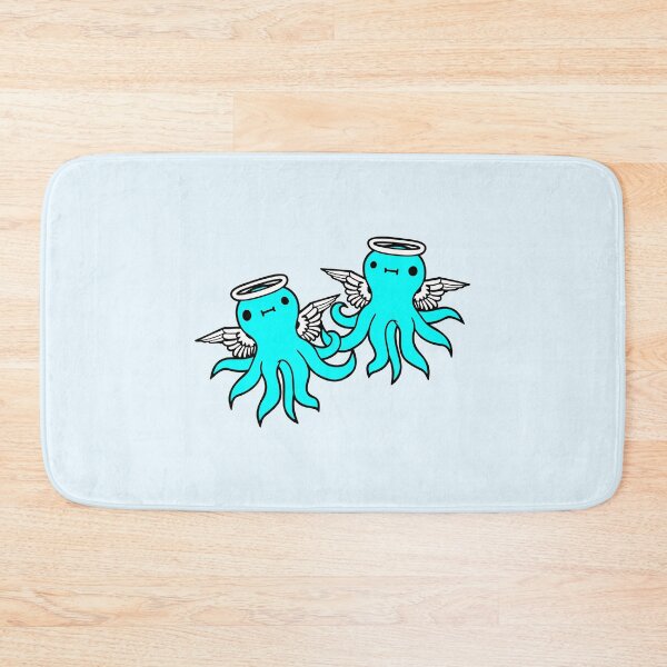 Item preview, 2 octopus angel team two friends wings halo flying designed and sold by shirt-o-mat.