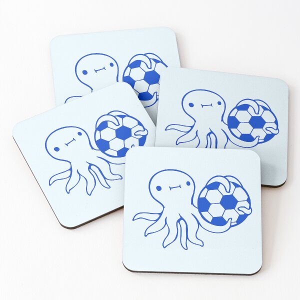 Item preview, Octopus playing soccer ball holding goalkeeper fun designed and sold by shirt-o-mat.