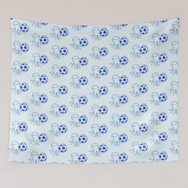 Item preview, Octopus playing soccer ball holding goalkeeper fun designed and sold by shirt-o-mat.