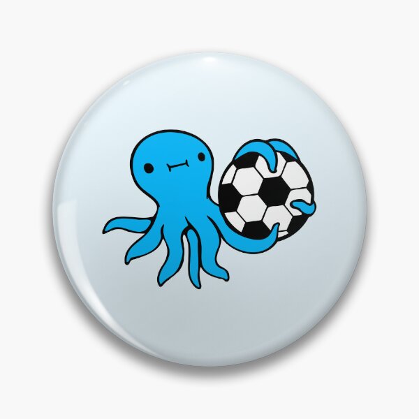 Item preview, Octopus playing soccer ball holding goalkeeper fun designed and sold by shirt-o-mat.