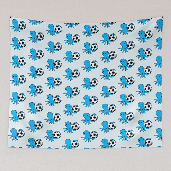 Item preview, Octopus playing soccer ball holding goalkeeper fun designed and sold by shirt-o-mat.