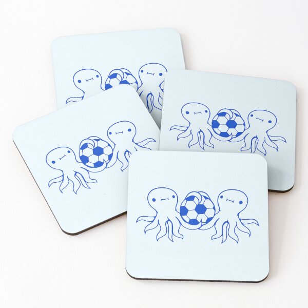 Artikelvorschau, 2 Oktopus-Teamfreunde spielen Fußballsport entworfen und verkauft von shirt-o-mat.