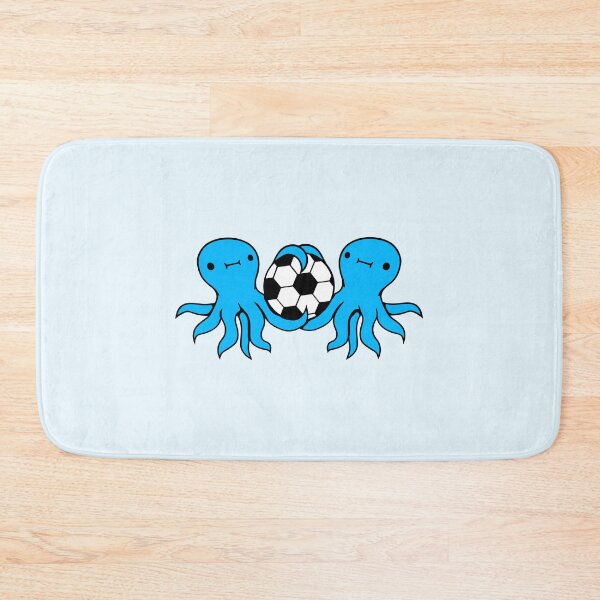 Item preview, 2 octopus team friends playing soccer ball sport designed and sold by shirt-o-mat.