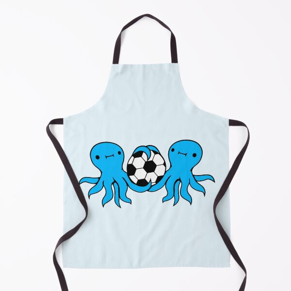 Item preview, 2 octopus team friends playing soccer ball sport designed and sold by shirt-o-mat.