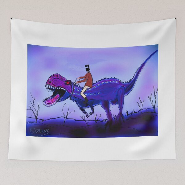 Item preview, Ned Kelly taking Dino for a jog designed and sold by EJCairns.