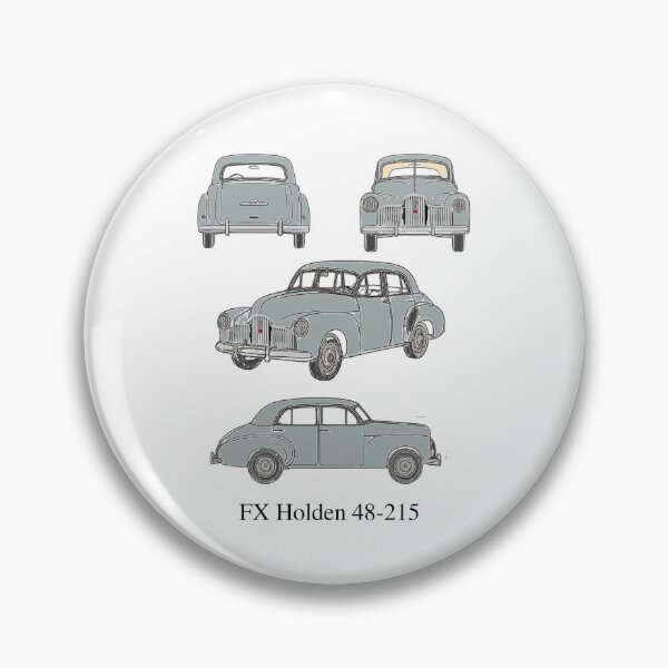 Item preview, FX Holden 48-215 in Birch Grey – 1948 Classic Aussie Blueprint Art designed and sold by Michael van der Hoorn.