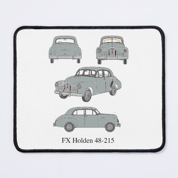 Item preview, FX Holden 48-215 in Birch Grey – 1948 Classic Aussie Blueprint Art designed and sold by Michael van der Hoorn.