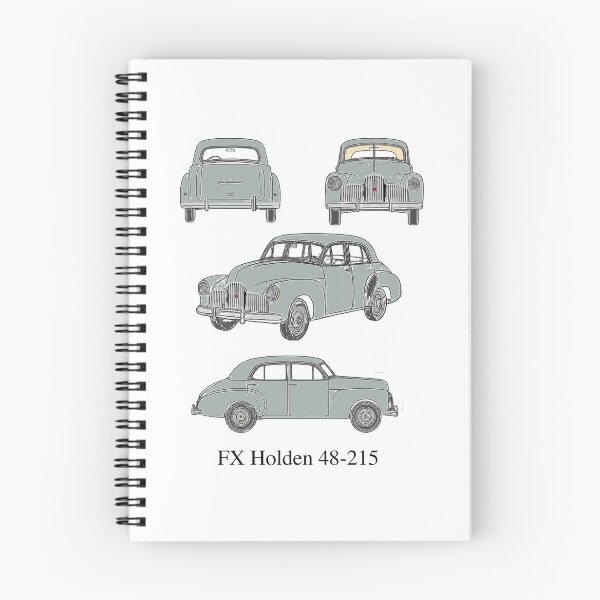 Item preview, FX Holden 48-215 in Birch Grey – 1948 Classic Aussie Blueprint Art designed and sold by Michael van der Hoorn.