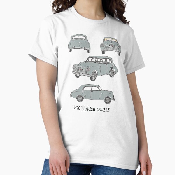 Item preview, FX Holden 48-215 in Birch Grey – 1948 Classic Aussie Blueprint Art designed and sold by Michael van der Hoorn.