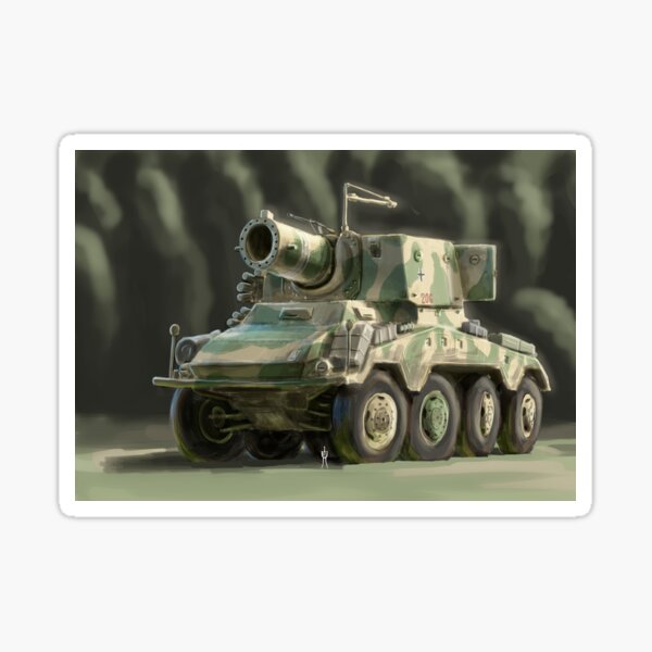 Item preview, WW2 Sd.Kfz.234/5 Sturm-Puma deutscher Mörser-Angriffspanzer designed and sold by tuji art.