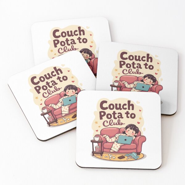 Item preview, Couch Pota to Club Transformation | Lazy to Lit Funny Party Design | Weekend Mood Shift Illustration | Introvert to Extrovert Humor Art | Couch Potato Glow-Up designed and sold by PaintedPixels01.