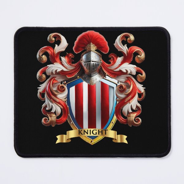 Item preview, Knight Family Crest Red Stripes of Valor, Legacy of Honor designed and sold by Highlandkings.