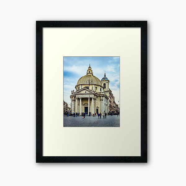 Item preview, Santa Maria in Montesanto Church Piazza del Popolo, Rome designed and sold by DFLC Prints.