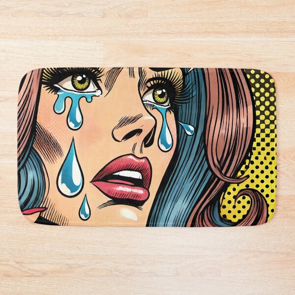 Item preview, Pop Art: Crying Woman designed and sold by PinUpPizzazz.