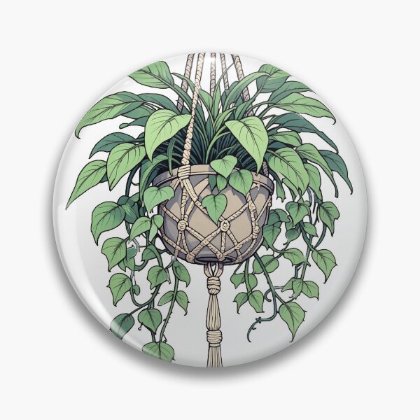 Item preview, Macrame Plant Hanger – Minimal Boho Line Art designed and sold by echowood26.