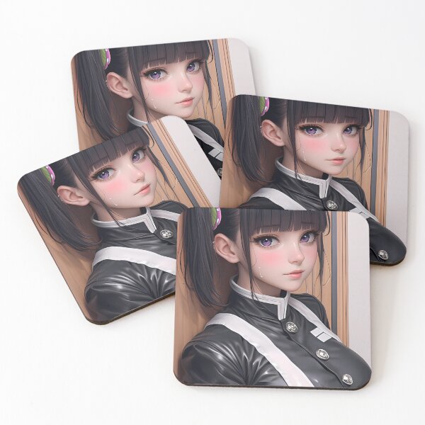 Item preview, Kanao Tsuyuri Demon Slayer Black Uniform Soft Blush Steam designed and sold by mildaclairmo.