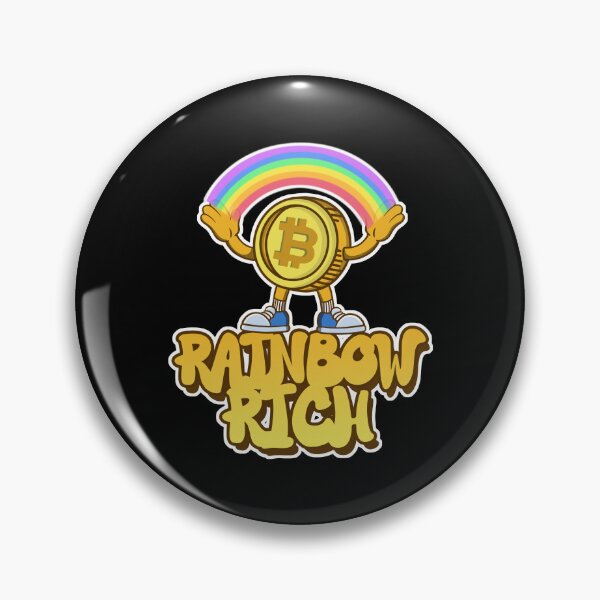 Item preview, Colorful Bitcoin Rainbow - Crypto Coin Happiness  designed and sold by ImaginarStore.