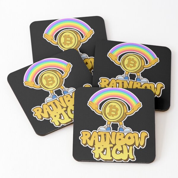 Item preview, Colorful Bitcoin Rainbow - Crypto Coin Happiness  designed and sold by ImaginarStore.