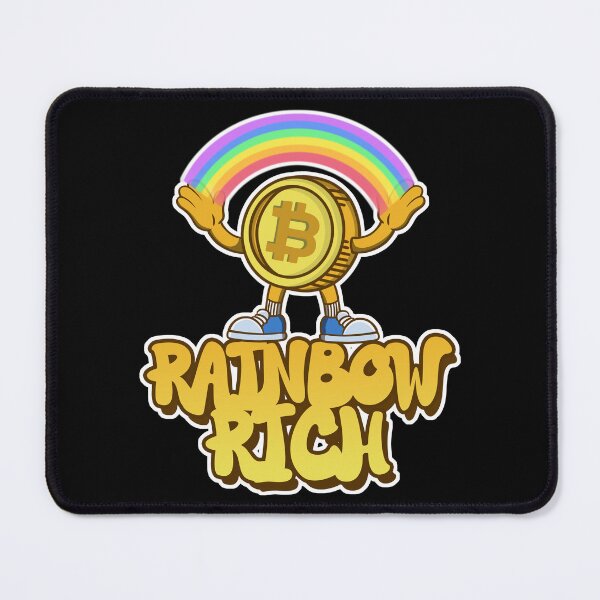 Item preview, Colorful Bitcoin Rainbow - Crypto Coin Happiness designed and sold by ImaginarStore.