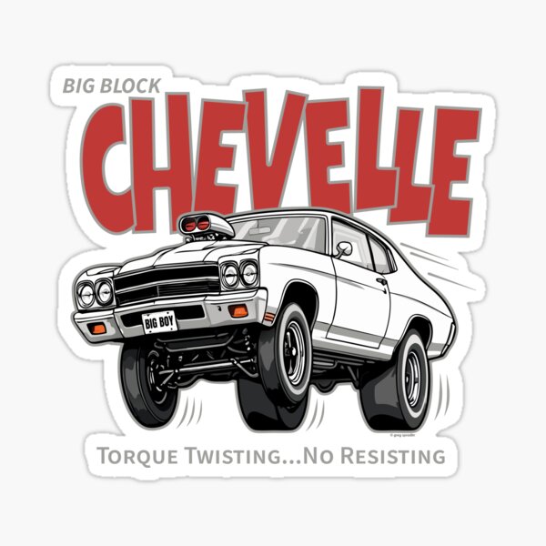Item preview, Big Block Chevelle Torque Twisting, No Resisting designed and sold by Automotive Art by Greg.