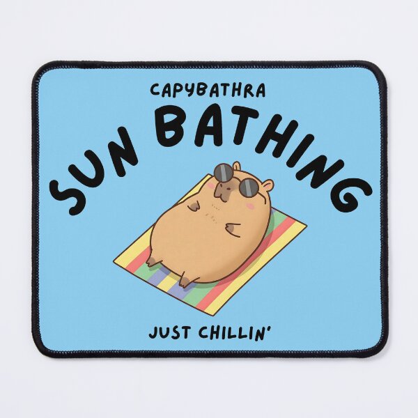 Item preview, Capybathra - Sunbathing designed and sold by The magic Yellow bus.