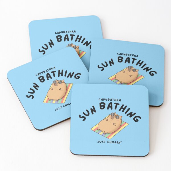 Item preview, Capybathra - Sunbathing designed and sold by The magic  Yellow bus.