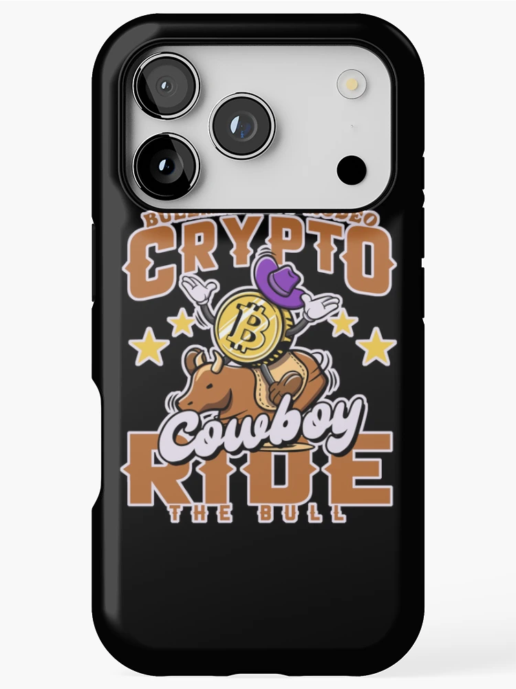 Thumbnail 1 of 4, iPhone Case, Bitcoin Rodeo - Crypto Rider designed and sold by ImaginarStore.