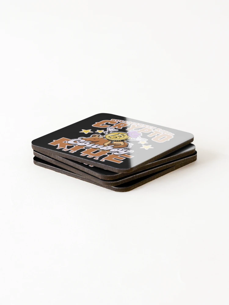 Thumbnail 4 of 5, Coasters (Set of 4), Bitcoin Rodeo - Crypto Rider designed and sold by ImaginarStore.