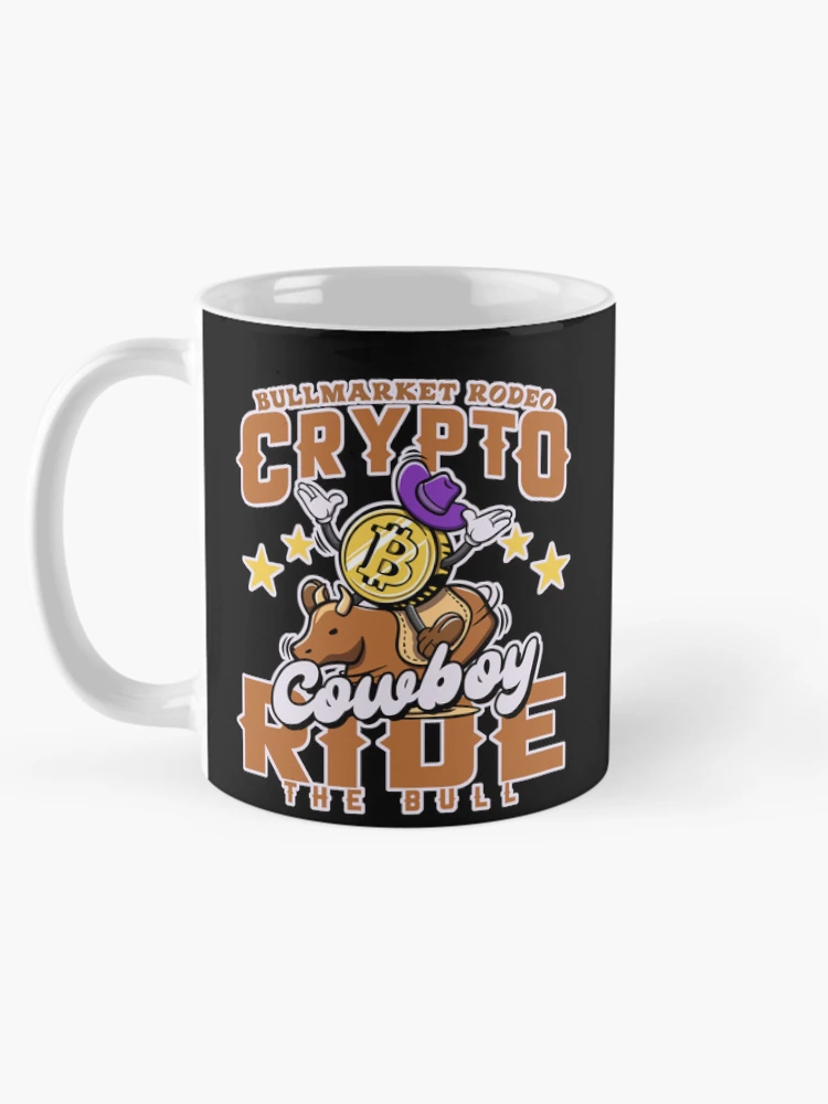 Thumbnail 5 of 6, Coffee Mug, Bitcoin Rodeo - Crypto Rider designed and sold by ImaginarStore.