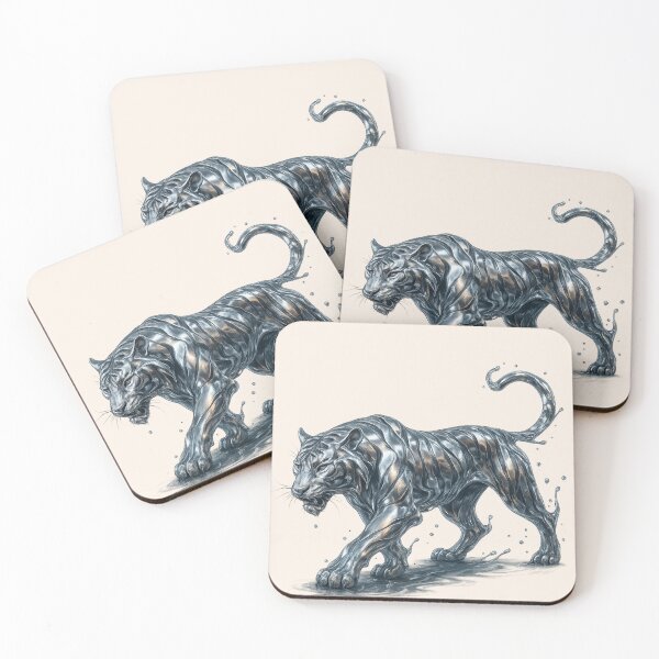 Item preview,  Liquid Steel Tiger - Metal + Water Series (3/29) designed and sold by RinWinArts.