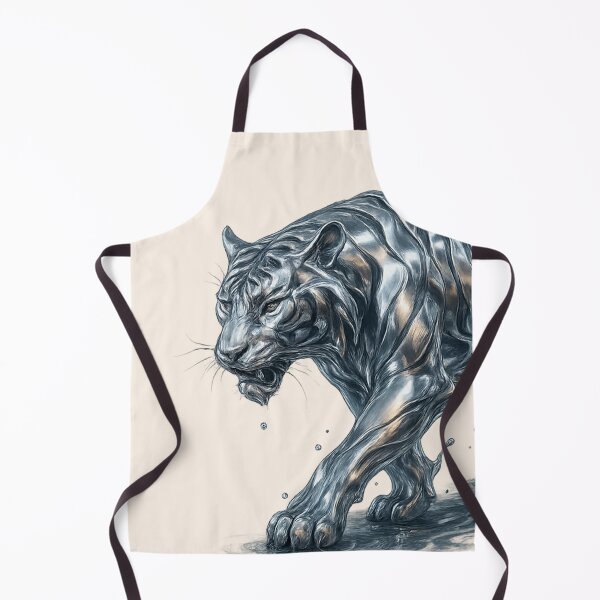 Item preview, Liquid Steel Tiger - Metal + Water Series (3/29) designed and sold by RinWinArts.