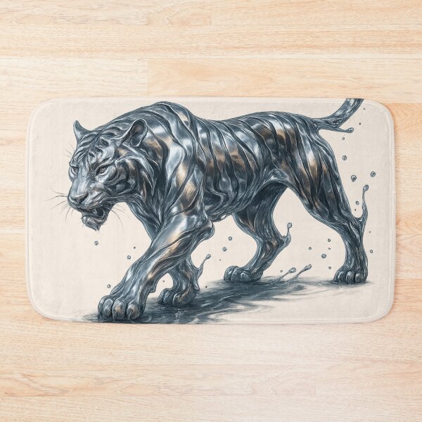 Item preview,  Liquid Steel Tiger - Metal + Water Series (3/29) designed and sold by RinWinArts.