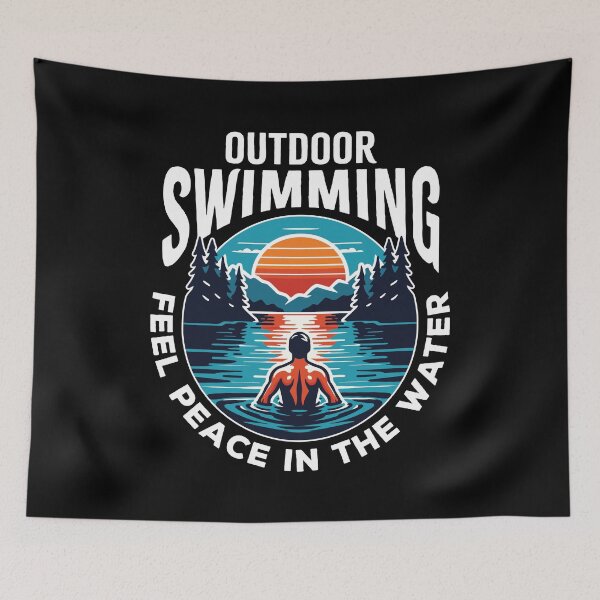 Artikelvorschau, Schwimmen im Freien Spüren Sie die Ruhe im Wasser entworfen und verkauft von MO DESIGNS.