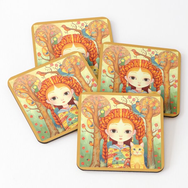 Item preview, Beautiful girl with a cat. designed and sold by Natalia-Vlad.