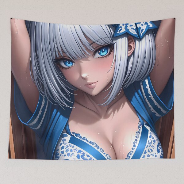 Item preview, Tobiichi Origami Date A Live Blue White Lingerie Girl Confident Smile designed and sold by bolleykoldl.