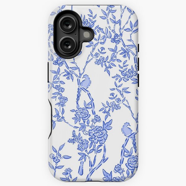 Vista previa del artículo con la obra «Bambú azul y blanco y pájaros», diseñado y vendido por amandacbee.