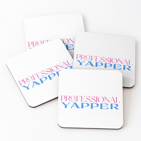 Item preview, Cute Pink and Blue Professional Yapper Typography designed and sold by Stickers by @molllyclare.