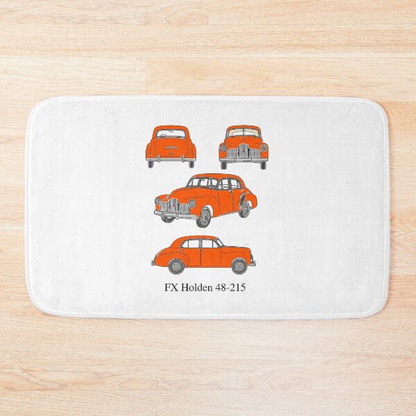 Item preview, FX Holden 48-215 in Bold Custom Orange – Retro Blueprint Aussie Classic designed and sold by Michael van der Hoorn.