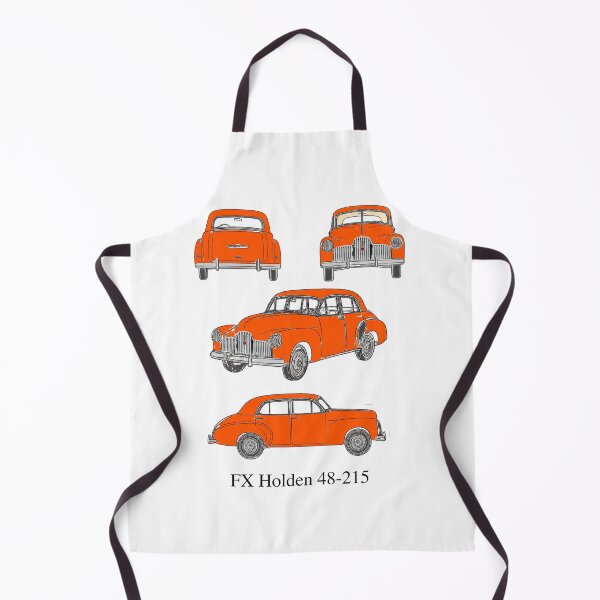 Item preview, FX Holden 48-215 in Bold Custom Orange – Retro Blueprint Aussie Classic designed and sold by Michael van der Hoorn.