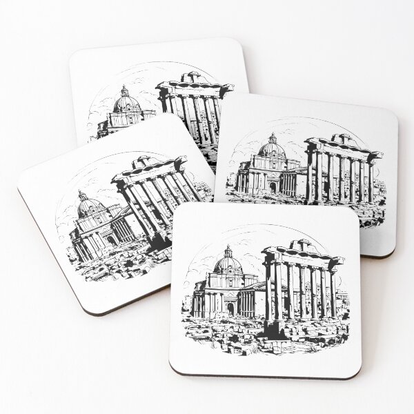 Item preview, Ancient Roman Forum Ruins Civic Center City Rome Italy designed and sold by inkoutninja.
