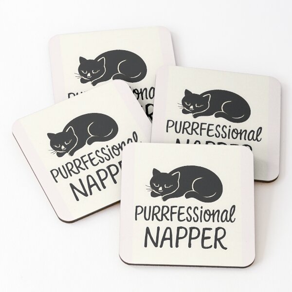 Item preview, Purrfessional Napper – Cute Sleeping Cat Design designed and sold by VA Design.