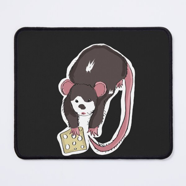 Item preview, Rat with cheese (White backround) designed and sold by MysticRacoon6.