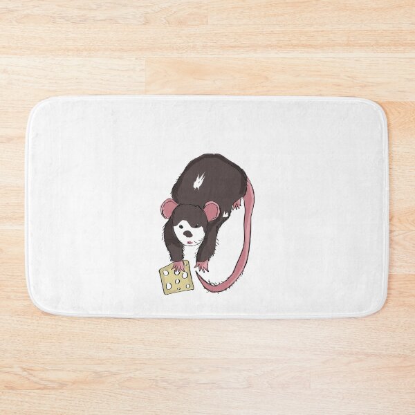 Item preview, Rat with cheese (White backround) designed and sold by MysticRacoon6.
