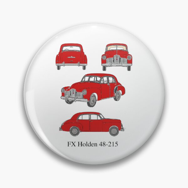Item preview, FX Holden 48-215 in Heritage Red – 1948 Vintage Aussie Car Blueprint designed and sold by Michael van der Hoorn.
