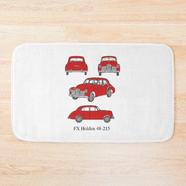 Item preview, FX Holden 48-215 in Heritage Red – 1948 Vintage Aussie Car Blueprint designed and sold by Michael van der Hoorn.