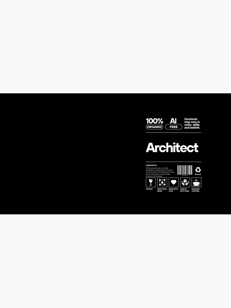 Architect Nutrition Label Mouse Pad