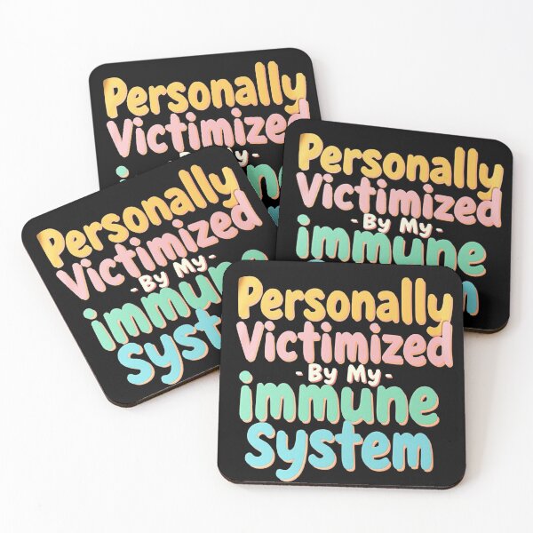 Item preview, Funny Retro Immune System Humor Typographic Design designed and sold by haitrieuic96.